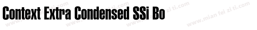 Context Extra Condensed SSi Bold Ex字体转换
